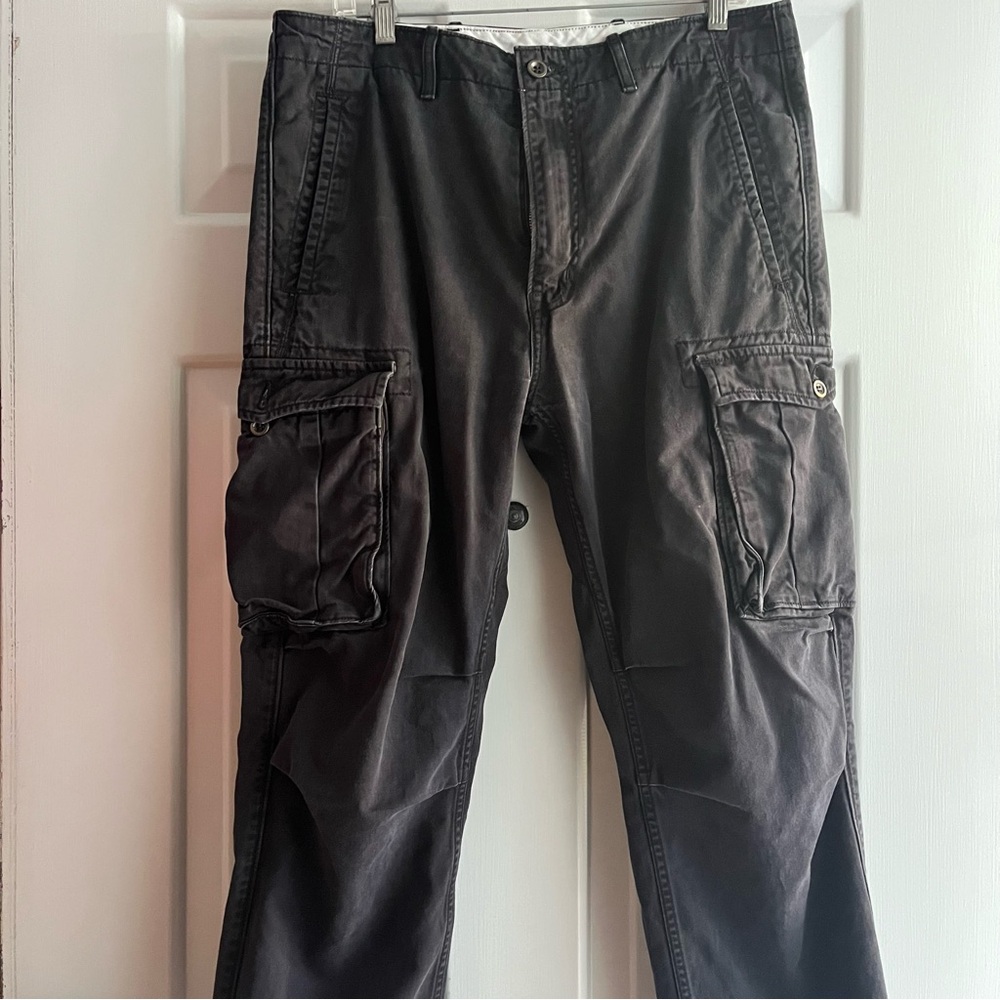 Levi’s White Tab Cargo Pants Men’s Size 34x30 Black Cotton Straight Leg